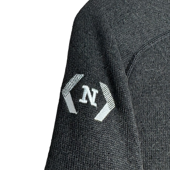 Patagonia Womens Quarter Zip Better Sweater Charcoal Gray M Embroidered - Picture 6 of 9